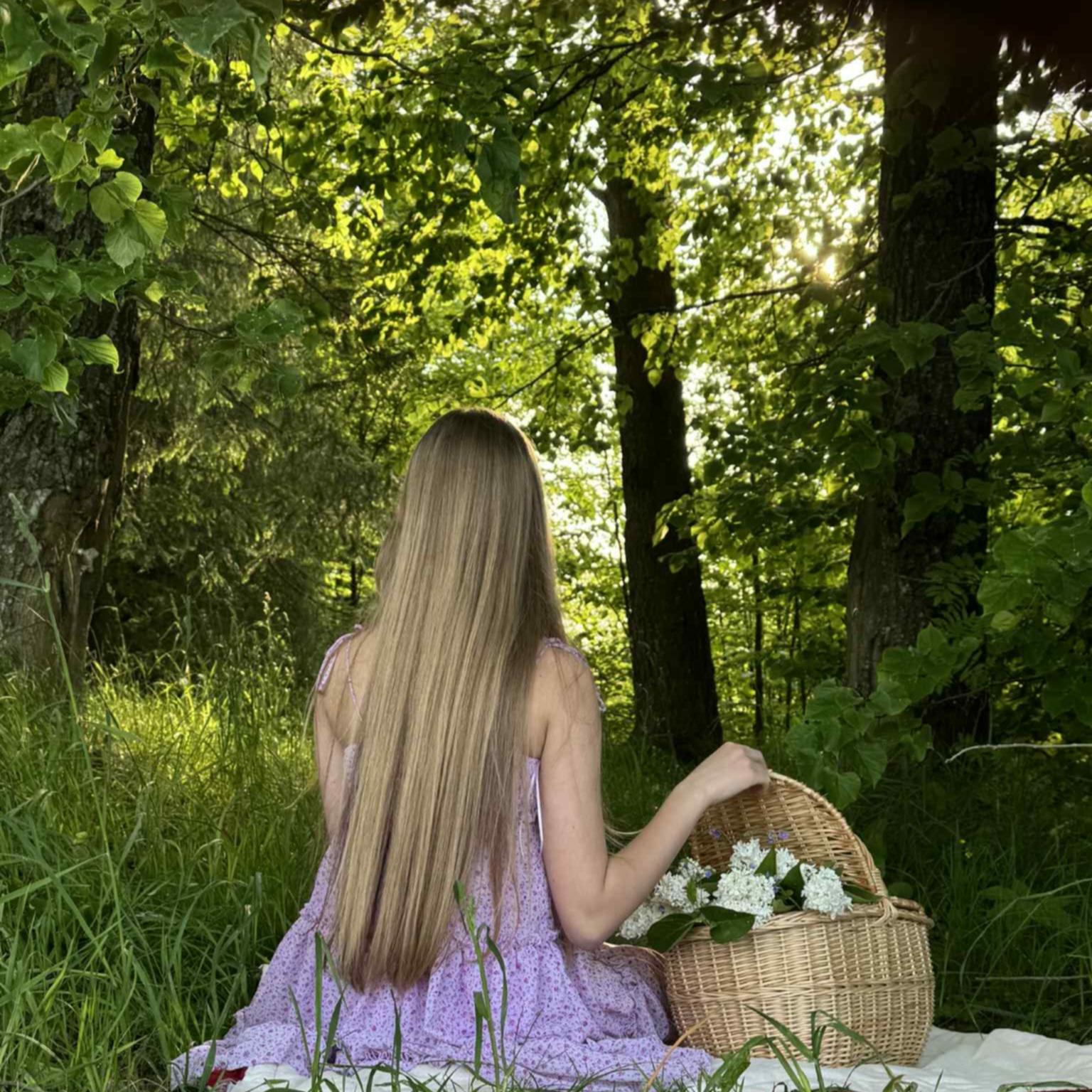 Large Wicker Picnic Basket: Handmade Willow Cottagecore Basket