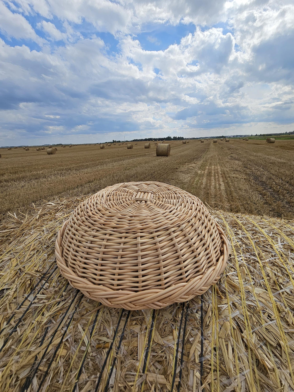 Rustic Wicker Plate – Handwoven Natural Table Centerpiece – Farmhouse Decorative Tray