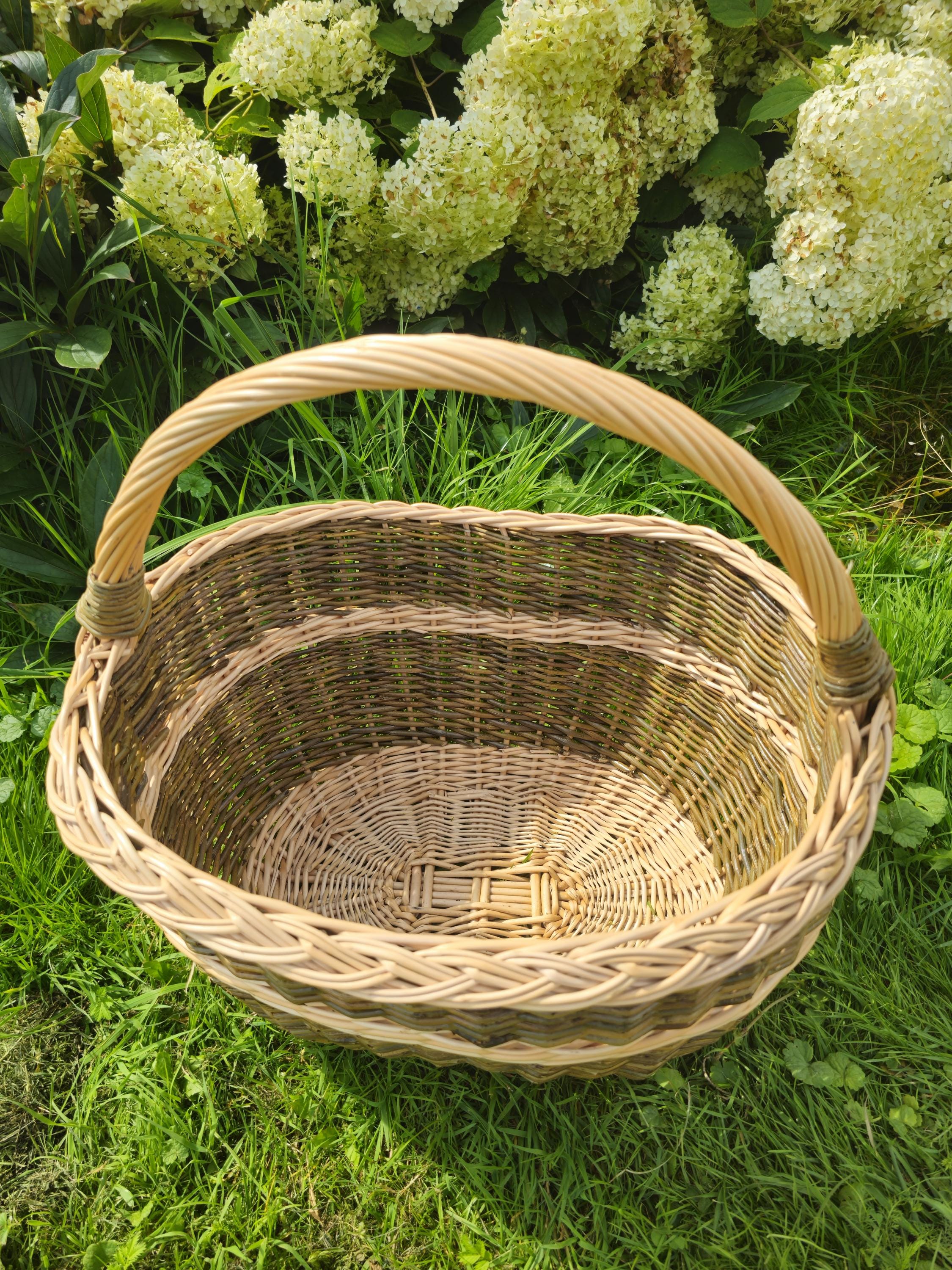 Rustic Handwoven Wicker Basket – Small yet Mighty Storage for Home & Garden