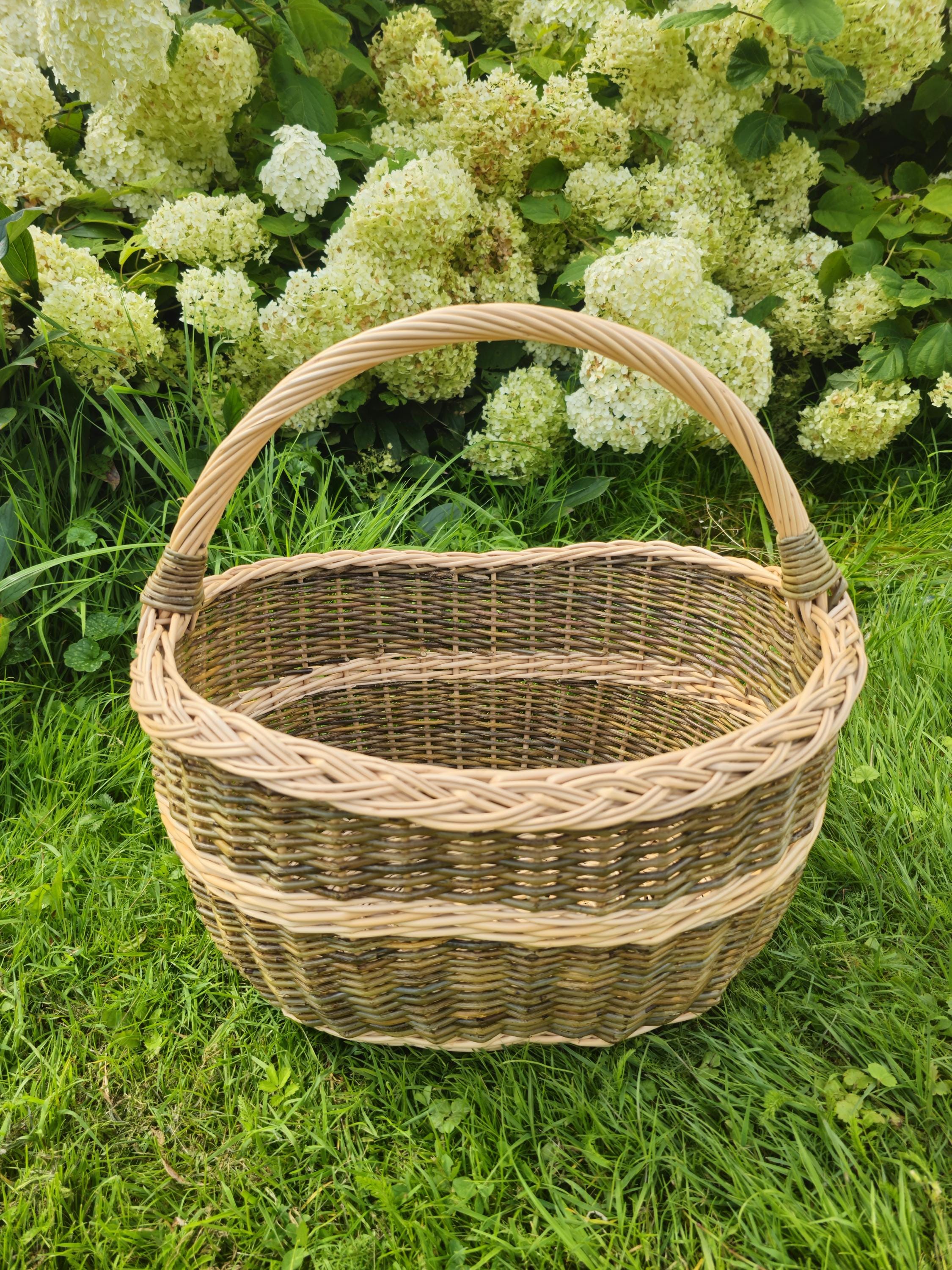 Rustic Handwoven Wicker Basket – Small yet Mighty Storage for Home & Garden
