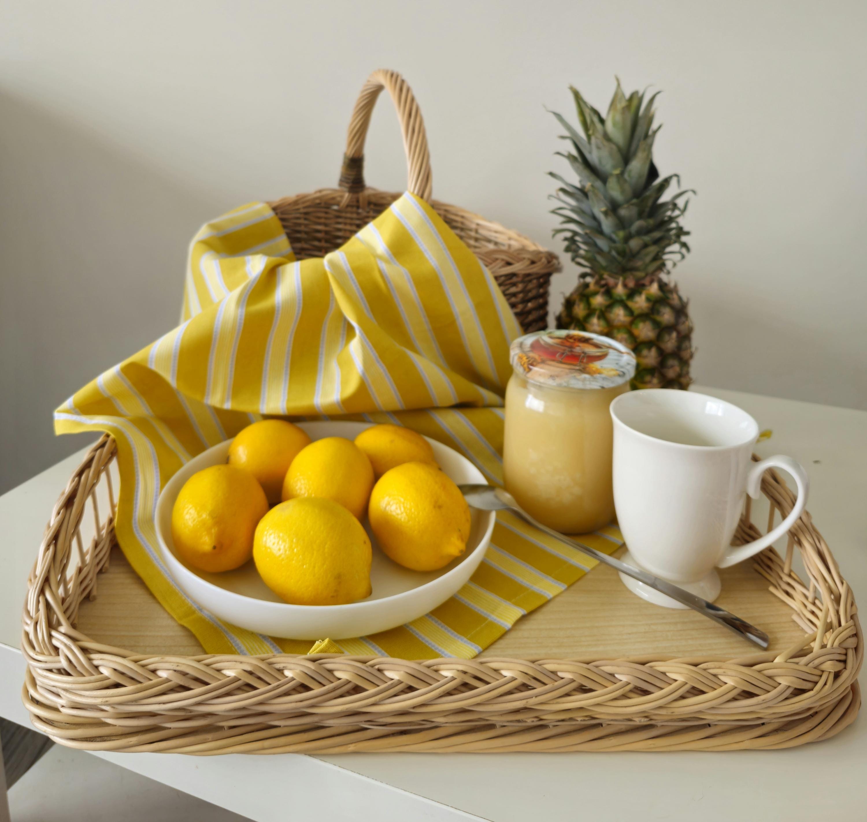 Handwoven Willow Wicker Tray: Rustic Table Centerpiece, Lithuanian Craft